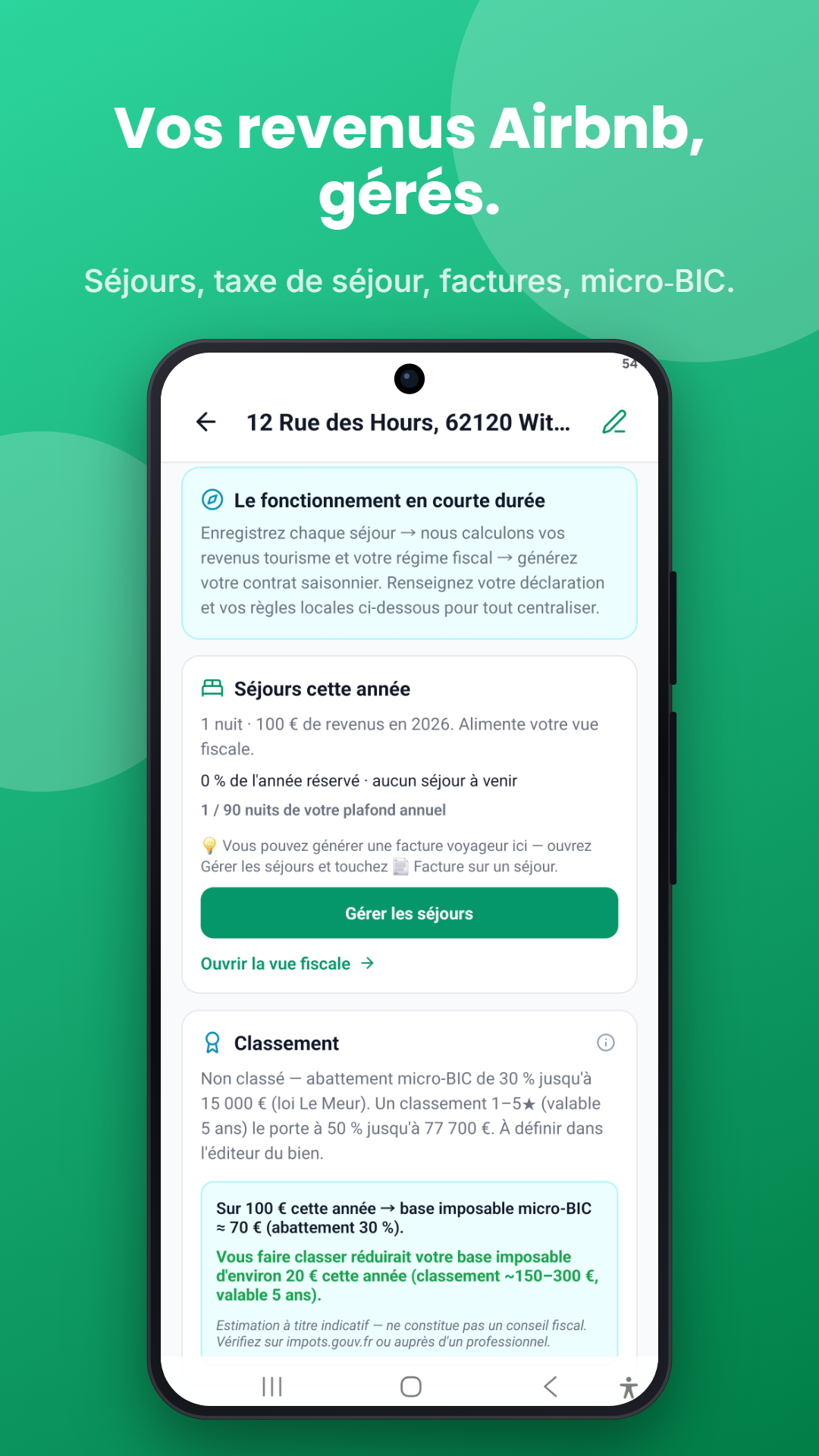 Revenus Airbnb, taxe de séjour et micro-BIC