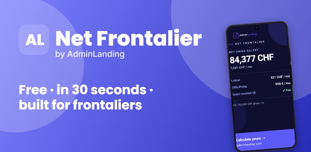 Net Frontalier : l'appli gratuite qui calcule enfin votre vrai salaire net suisse